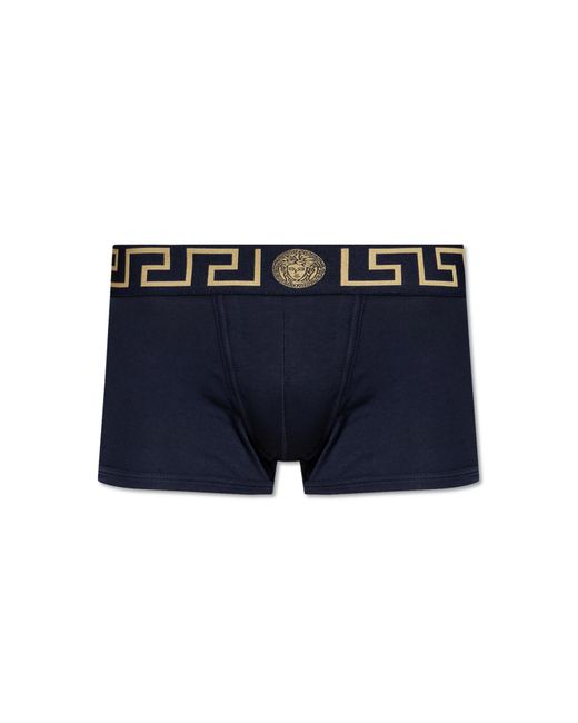 Versace Blue Cotton Boxers for men