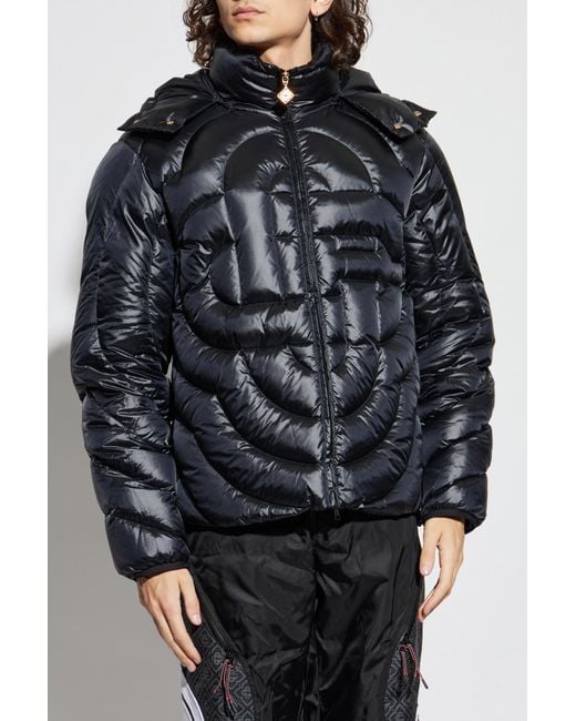 Casablanca Black Down Jacket With Detachable Hood for men