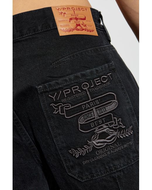 Y. Project Black Jeans With Logo for men