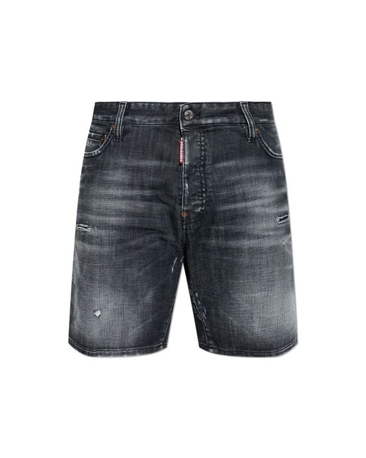 DSquared² Blue "Marine" Denim Shorts for men