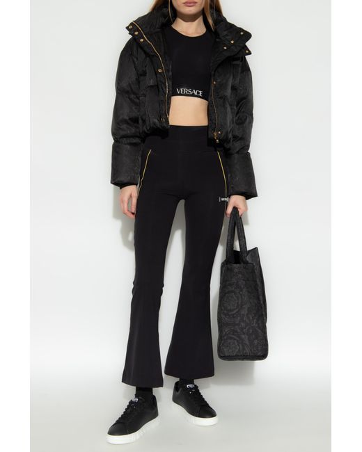 Versace Black Jacket With Detachable Hood