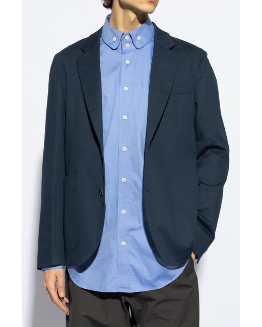 PS by Paul Smith Blue Blazer With Pockets for men