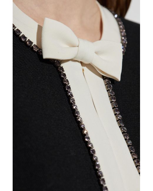 LoveShackFancy Black "Ralphette" Blazer