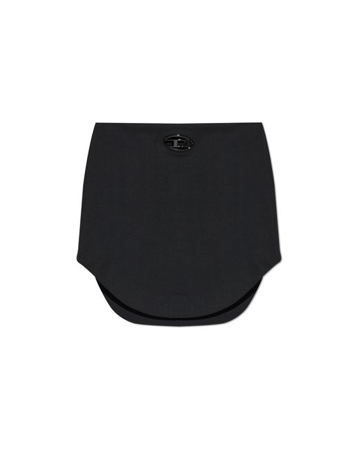 DIESEL Black 'O-Livery' Skirt