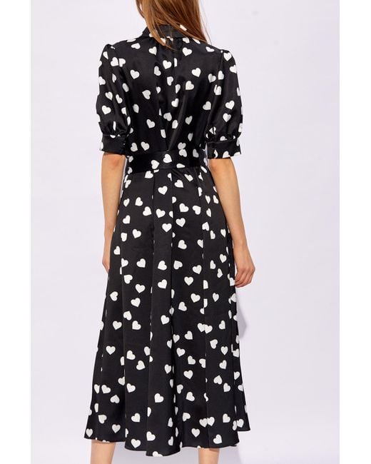Kate Spade White Dress With Motif Of Hearts,