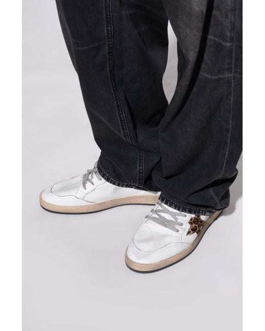 Golden Goose Deluxe Brand White 'Sky Star' Sports Shoes Above The Ankle for men