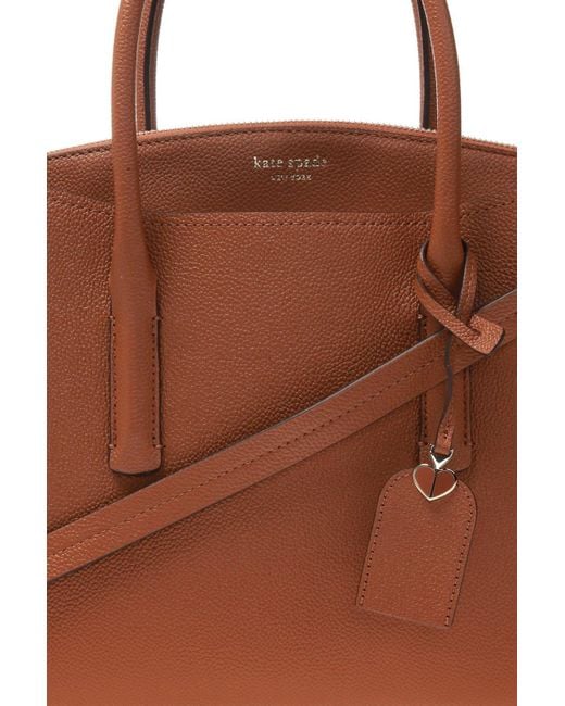 Kate Spade Leather 'margaux' Shoulder Bag Brown Lyst