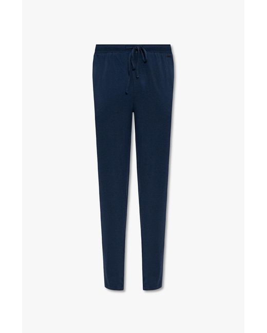 Hanro Blue Trousers With Pockets for men