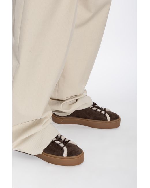 Inuikii Brown Shearling Low Shoes