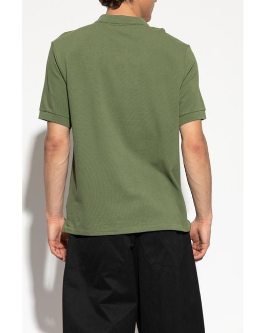 Paul Smith Green Polo With Patch for men