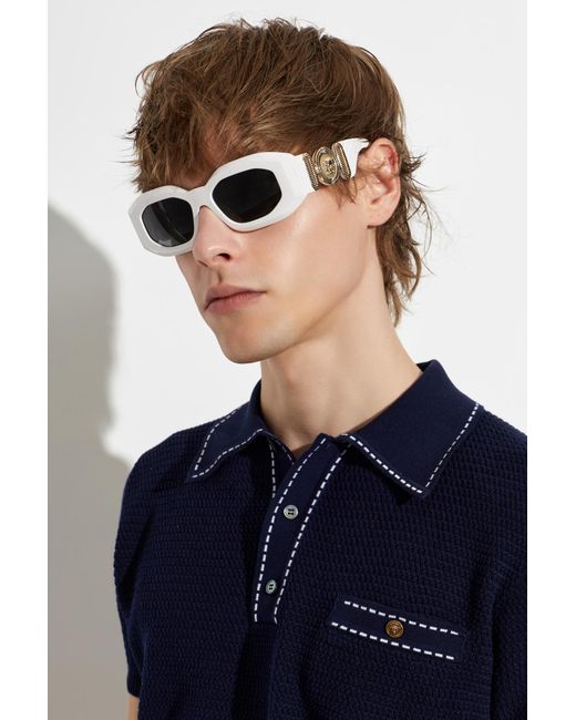 Versace White Sunglasses for men