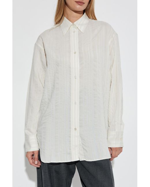 Studio Nicholson White Shirt 'Rouen'