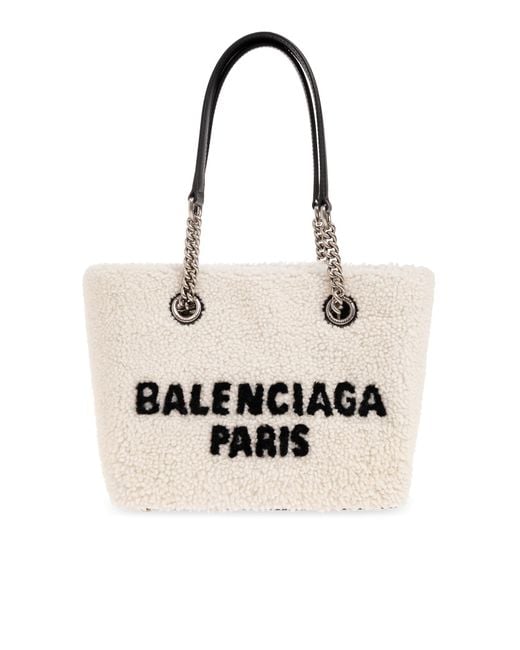 Balenciaga White 'duty Free Small' Shoulder Bag,