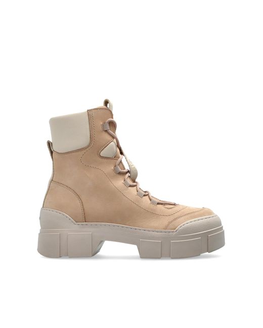 Vic Matié Natural Suede Ankle Boots