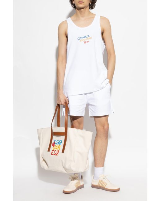 DSquared² White Top Capsule 'summer Lovers', for men