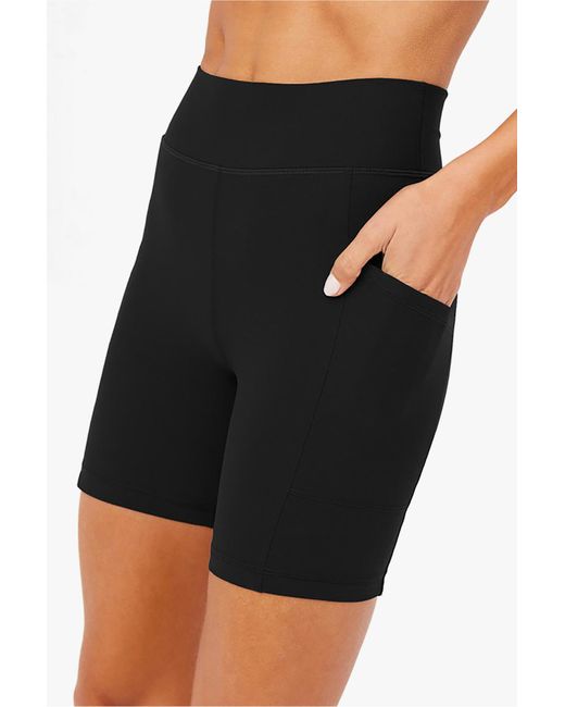 The Upside Black Peached Shorts