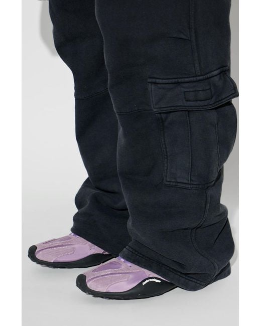 Balenciaga Purple 'Monday Ultra' Sports Shoes