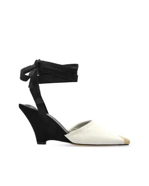 Jacquemus Black Wedge Heel Shoes