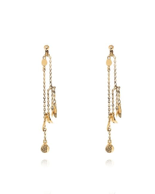 Lemaire Brown Brass Earrings