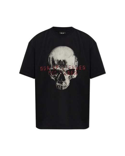 44 Label Group Black T-Shirt With Print for men