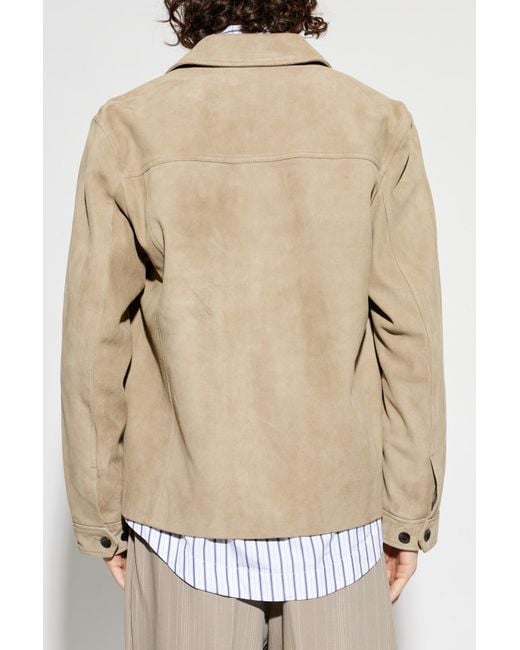 Rag & Bone Natural Suede Jacket With Pockets for men