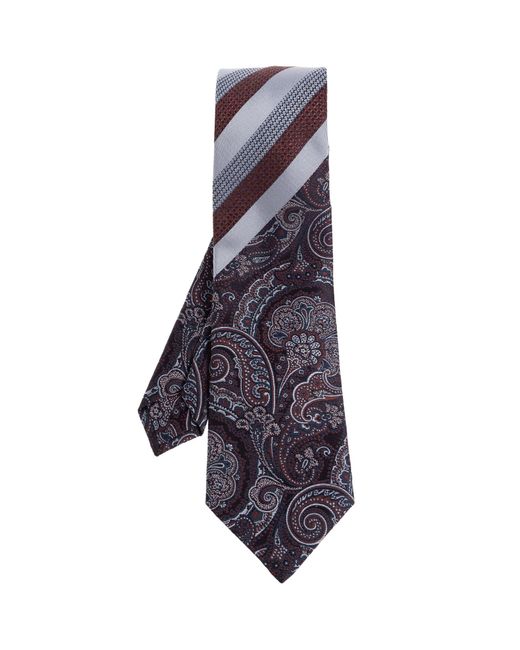 Etro Purple Silk Tie for men