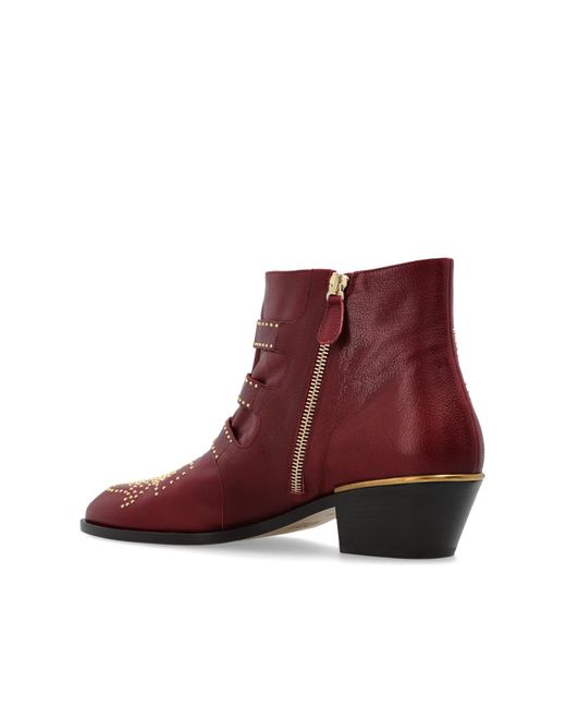Chloé Brown Cowboy Boots "Susan"