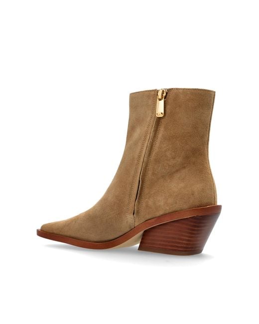 MICHAEL Michael Kors Brown Heeled Ankle Boots 'Nash'