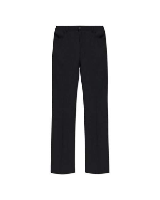 Balenciaga Black Wool Trousers for men