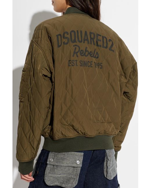 DSquared² Green Insulated 'Bomber' Jacket