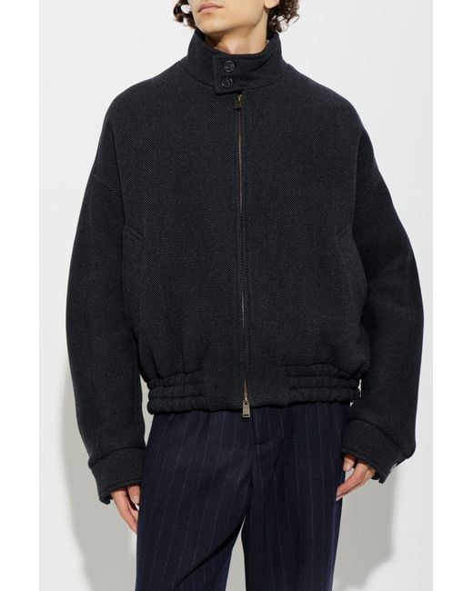DARKPARK Blue Wool 'Bomber' Jacket for men
