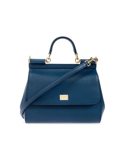 Dolce & Gabbana Blue Handbag "Sicily Large"