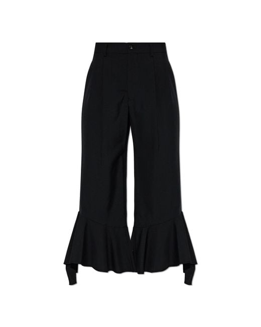 CDG by Comme des Garcons Black Wool Trousers
