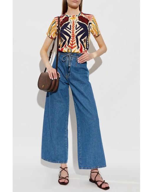 Etro Blue Patterned T-Shirt