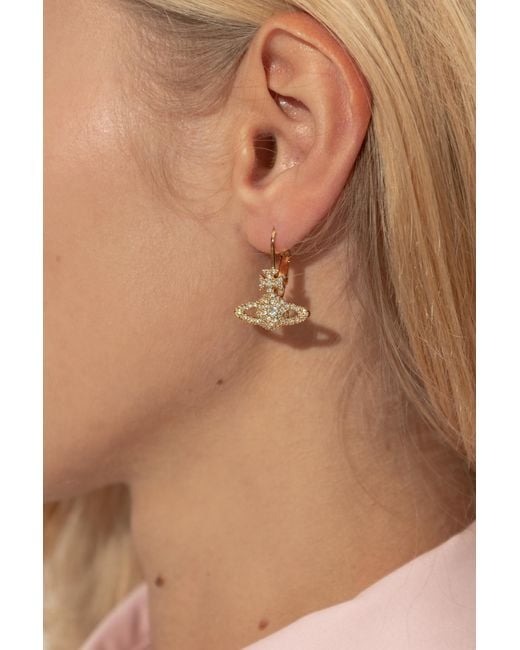 Vivienne Westwood Brown Brass Earrings