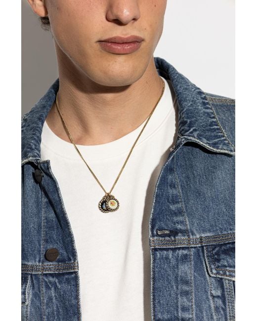 DSquared² Metallic Necklace With Pendants for men