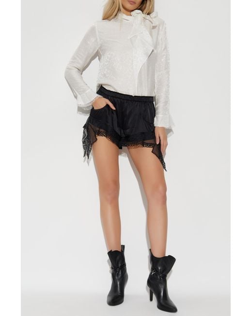 Isabel Marant Black Heeled Ankle Boots "Lolya"