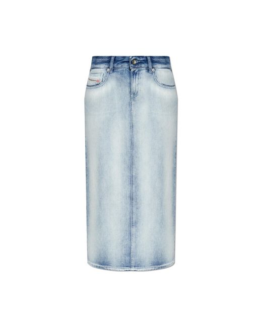 DIESEL Blue Denim Skirt 'De-Skye-Fsi'