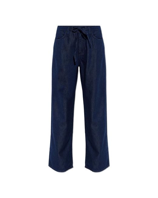 Rag & Bone Blue Straight-Leg Jeans