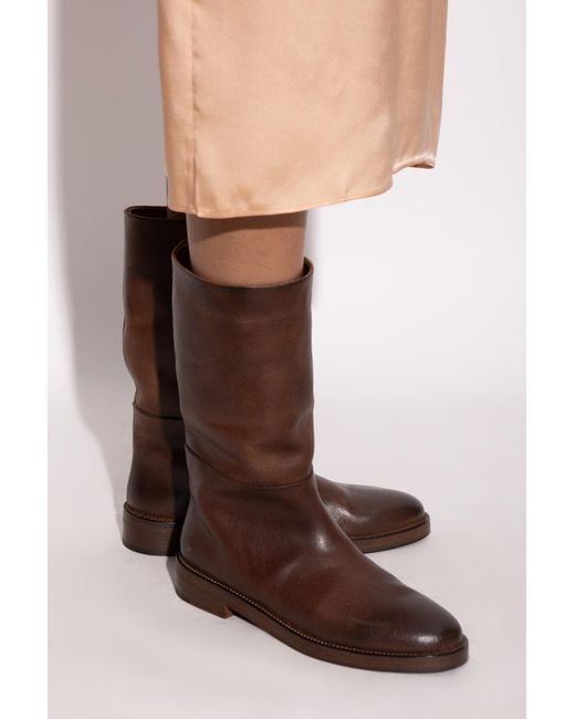 Marsèll Brown 'Tubetto' Ankle Boots