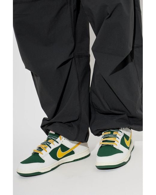 Nike Green 'Dunk Low Retro' Sports Shoes for men