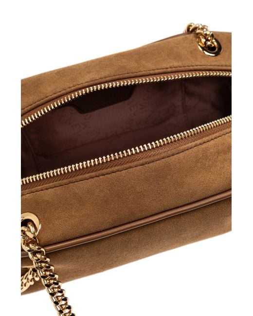 Stella McCartney Brown Shoulder Bag Bowling Small