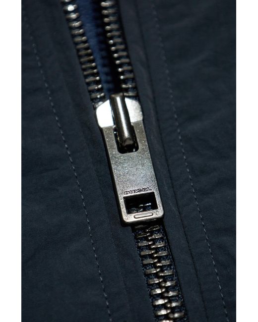 DIESEL Blue Insulated Jacket J-Carver-Padd for men
