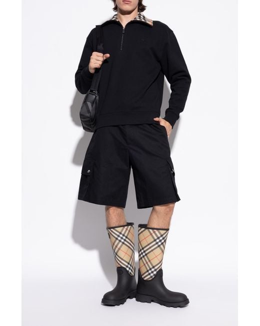 Burberry Natural Plaid-Patterned Wellington Boots for men