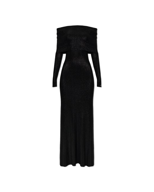 Balenciaga Black Dress With A Shimmering Finish