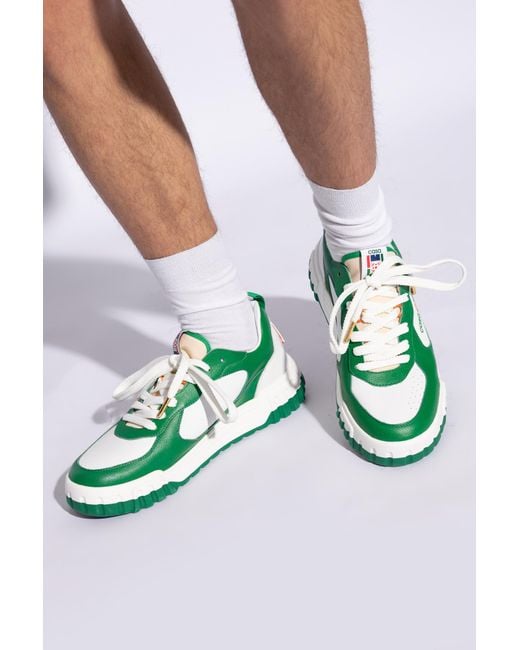 Casablancabrand Green ‘Court’ Sports Shoes for men