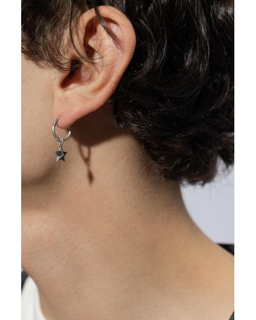 AllSaints Black Mono Earring for men