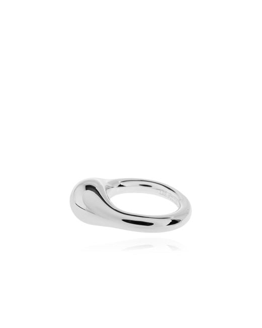 LIE STUDIO Gray "Chloe" Ring