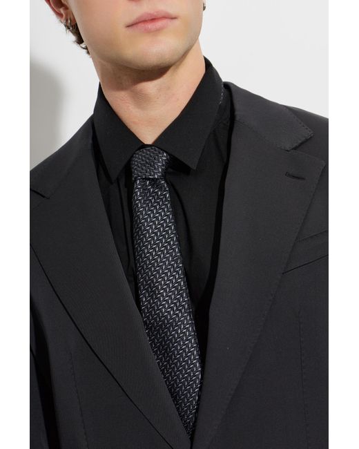 Giorgio Armani Blue Silk Tie for men
