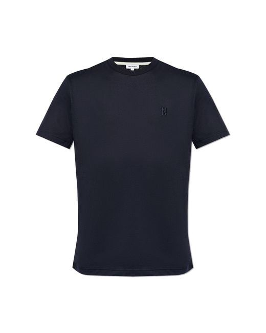Norse Projects Blue T-Shirt ‘Johannes’ for men